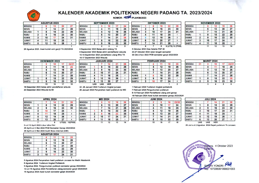 KalenderAkademik PNP
